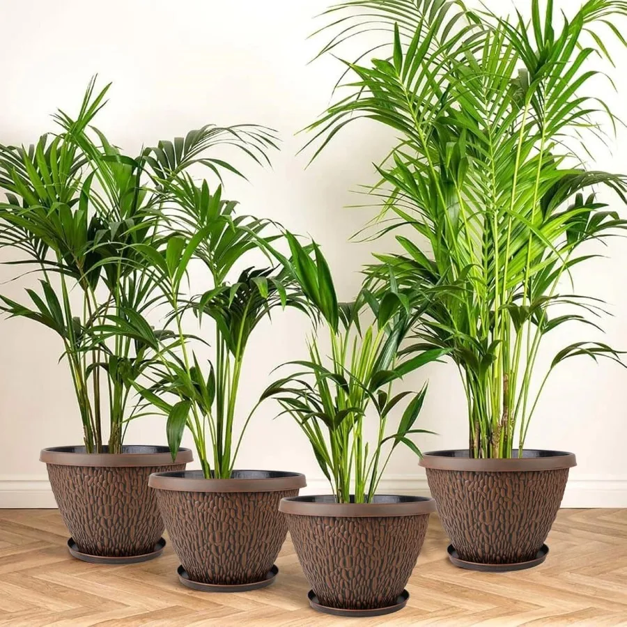 กระถางต้นไม้ขนาดเล็กน่ารักสำหรับไม้อวบน้ำ แพ็ค 5 ใบ สีขาว สำหรับปลูกในร่ม มีรูระบายน้ำ เหมาะสำหรับโต๊ะทำงานและตกแต่งบ้าน