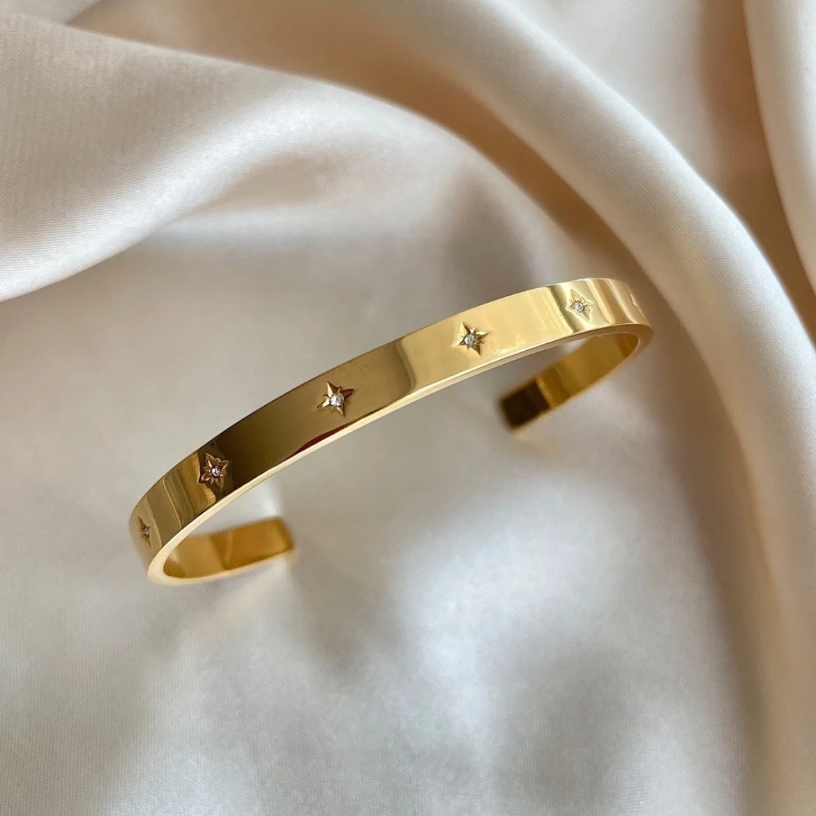 Stainless Steel Micro Inlaid Zircon Bracelet Vintage Multiple Zircon Basic Bracelets For Women Girls Fashion Aesthetic Jewelry