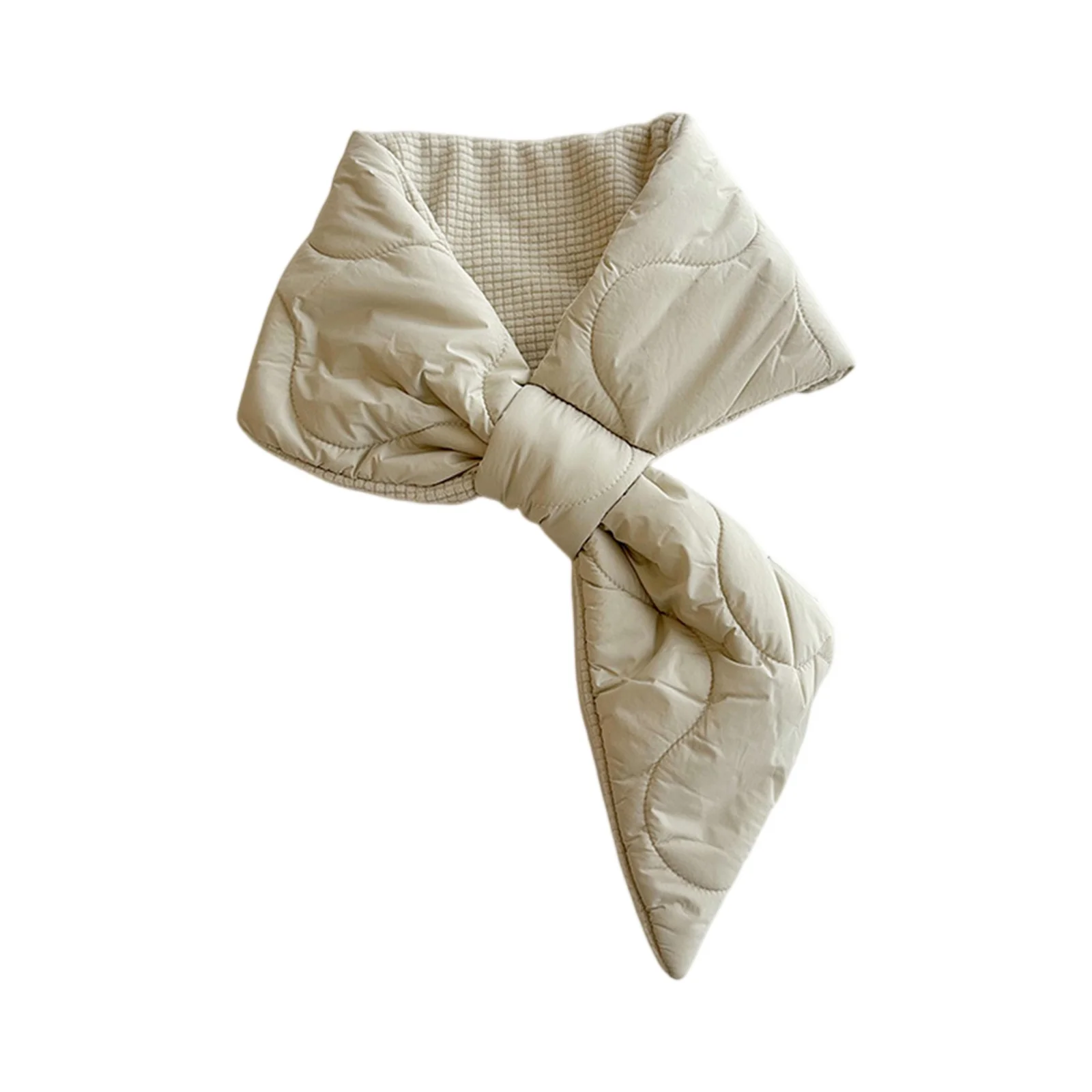 Elegancki, ciepły szal z piórami, wiatroodporny, w stylu koreańskim, puchowy szal na szyję, ochrona szyi, jednolity kolor, termiczny szalik dla dziewczyn.