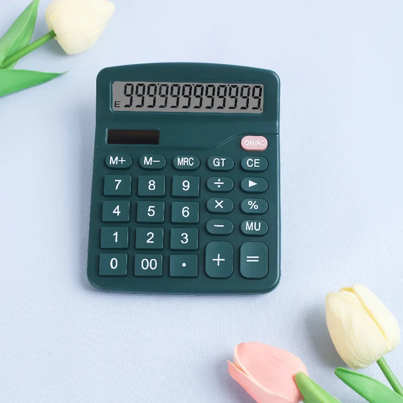 Calculator for Students, Solar Dual Power Supply Student Color Computer, Calculator Office Supplies