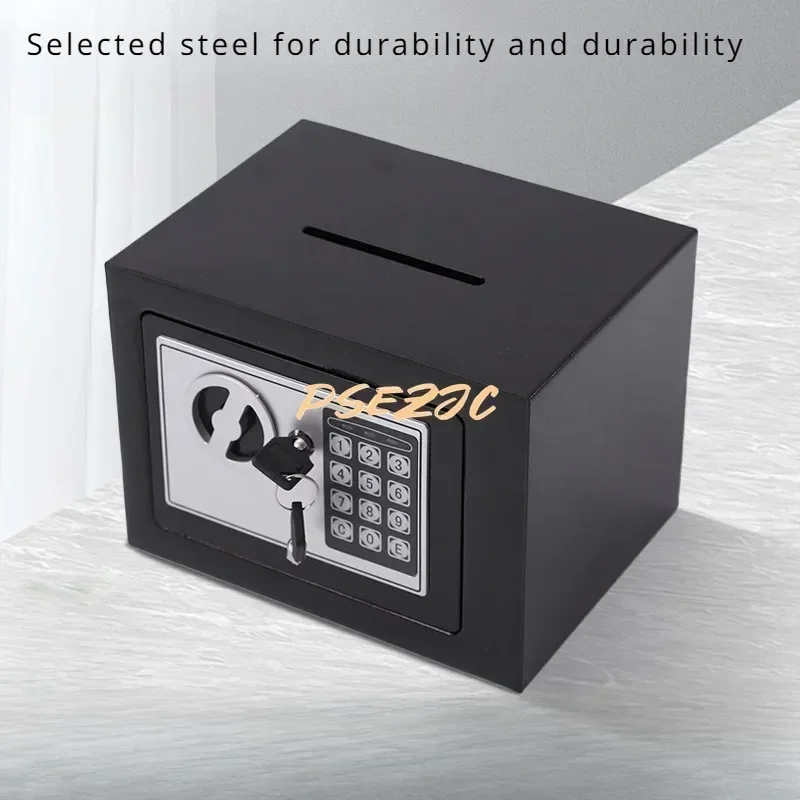 Household Private Steel Plate Small Password Bo Portable Safe Coin Storage Tank Safety Box