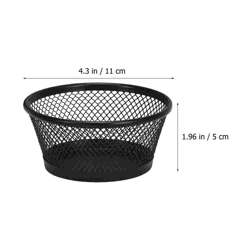 2 Pcs Multi-functional Container Bucket Office Organizer Stationery Office Desk Binder Container Mesh