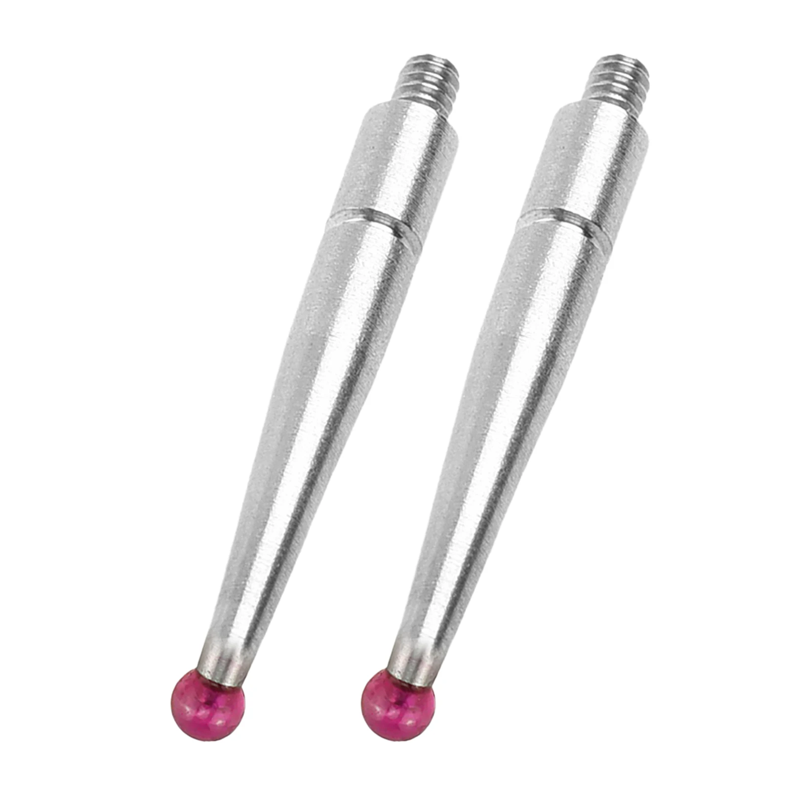 

2PCS Contact Points For Dial Test Indicator 2mm Diameter Tungsten Carbide Ball 20.9mm Long M1.6 Thread Shank