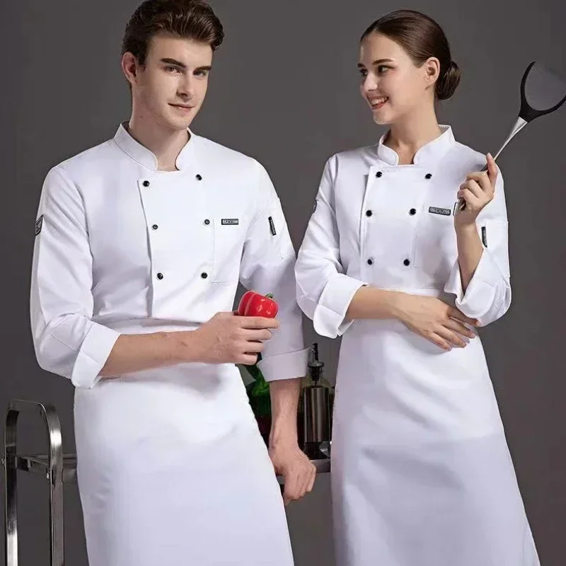 Zomerkleding Heren Zomer 2024 Ultradunne, volledig ademende mesh Hotelwerkkleding Hotelkeuken Catering Chef-kokkleding