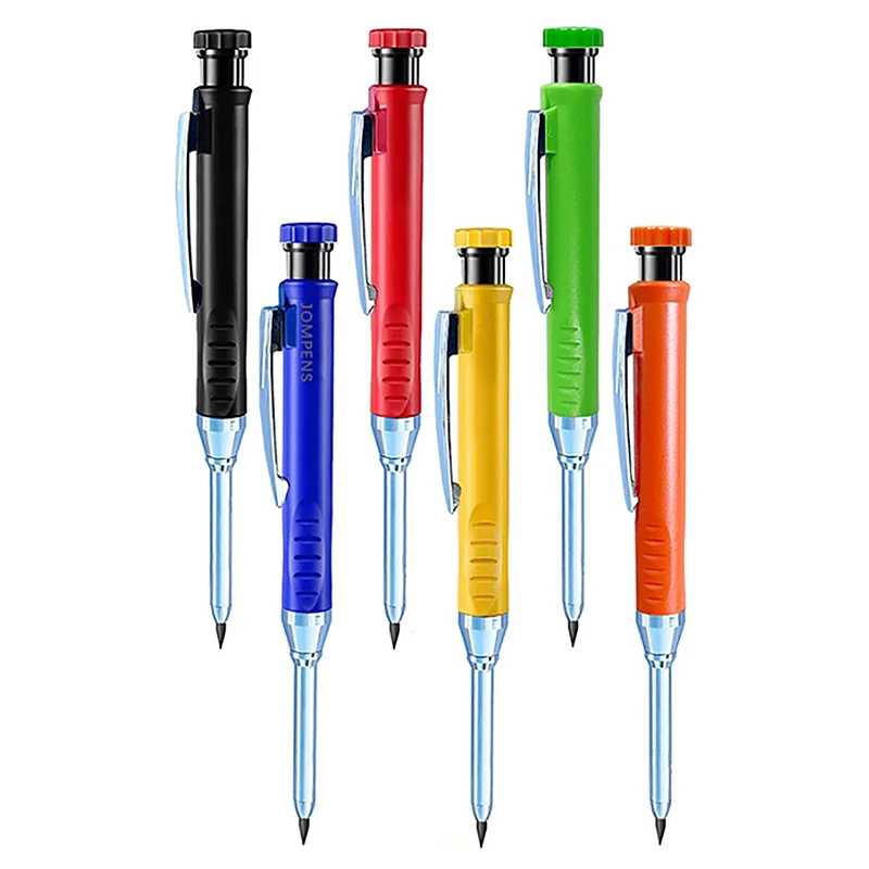 Carpenter Mechanical Pencil With Sharpener For Woodworking Construction Long Head Carpenter Pencil Marking Woodworking Tool