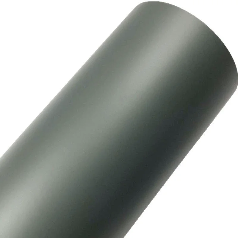 Premium Matte Dark Cement Grey Wrap Vinyl Roll with Air Release Self Adhesive Decal Sticker Film Automotive Car Wrapping Foil