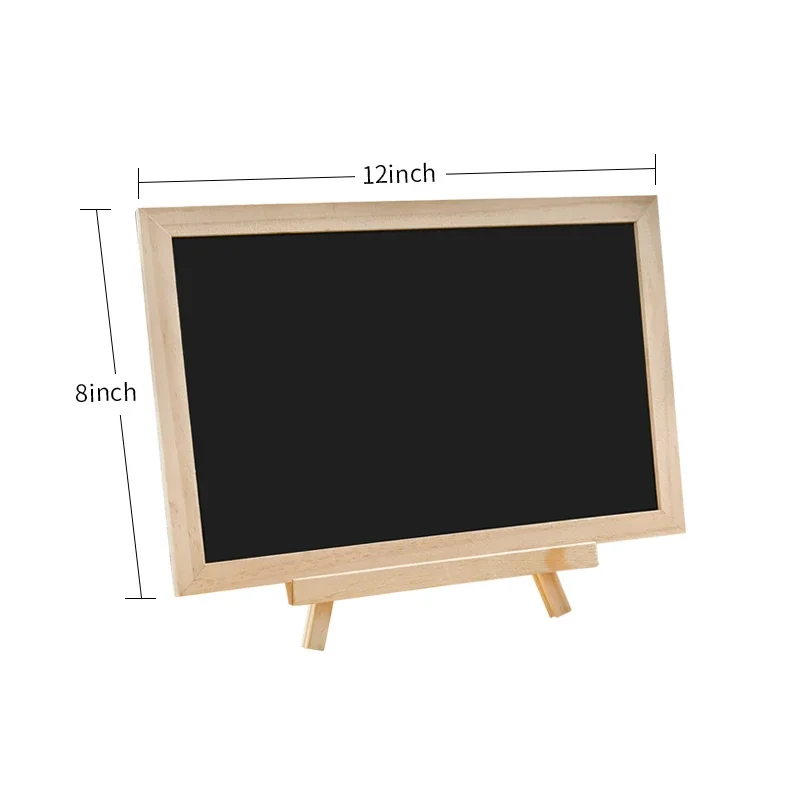 Tabletops Wooden Framed Standing Chalkboard Mini Blackboard Signs With Stand