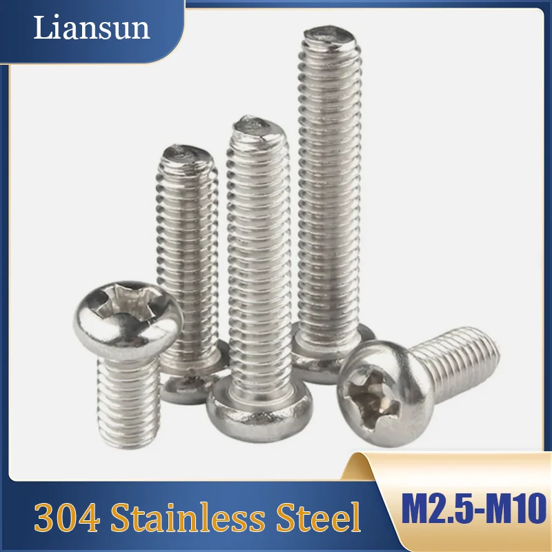 

304 Stainless Steel Phillips Head Countersunk Screws M2 - M10 Phillips Head Stainless Steel Screws and Bolts Corrosion Resistant