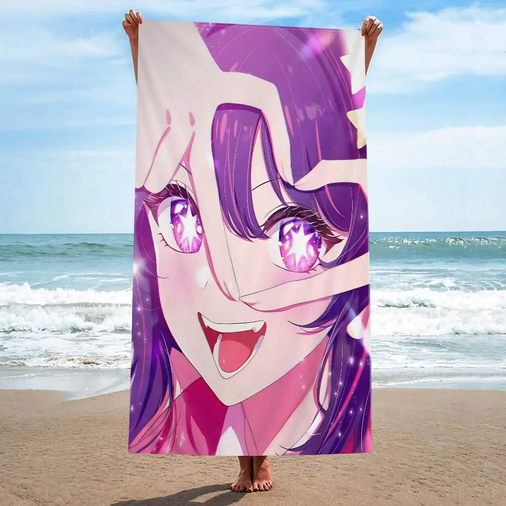 

Oshi-no-Ko Anime Cartoon Beach Towel Cute Kawaii Room Decor Bath Girls Children Hand Towels For Bathroom Shower