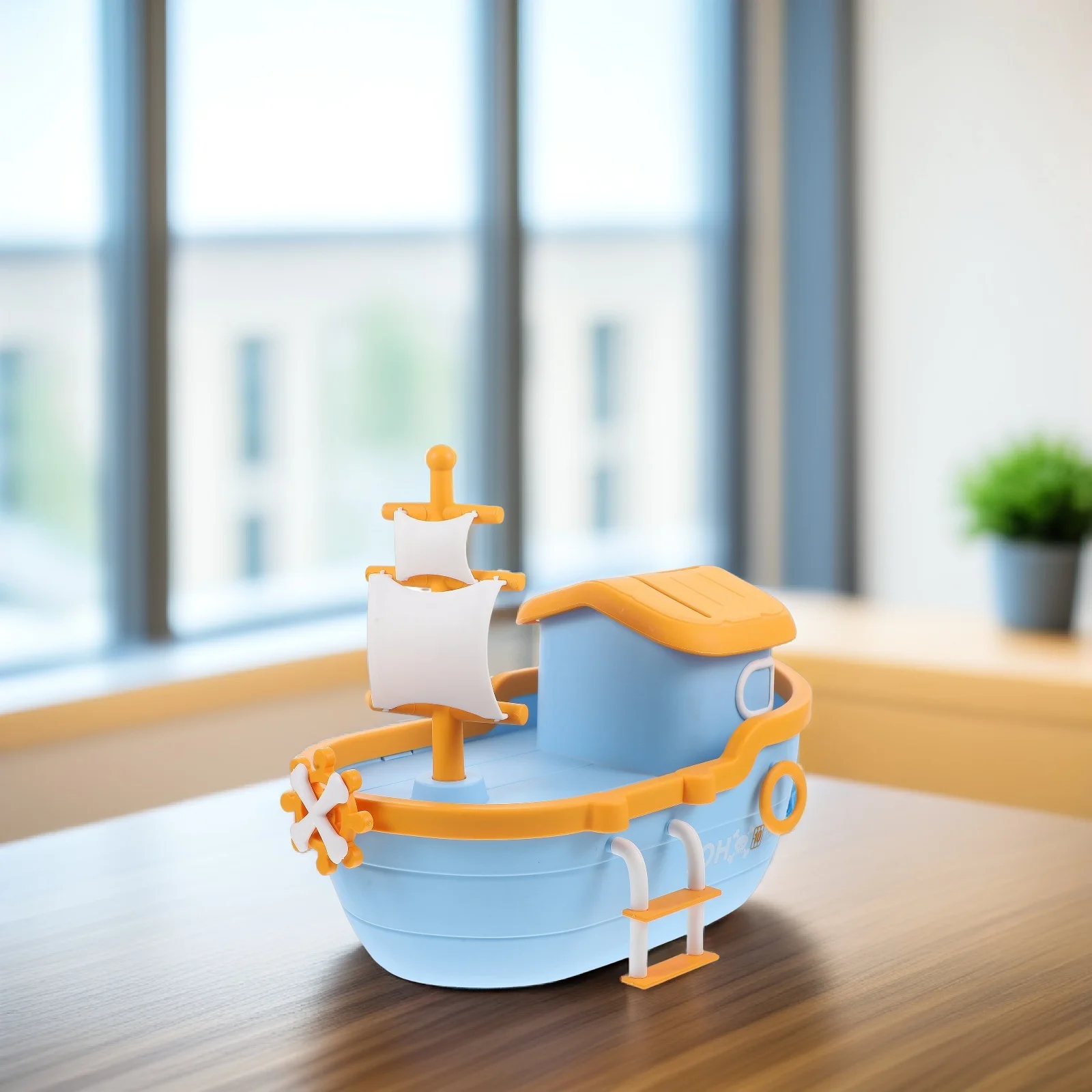 Pirate Ship Coin Bank Piggy Bank for Kids Large Capacity Money Saving Pot Birthday Gift Christmas Desktop Decoration