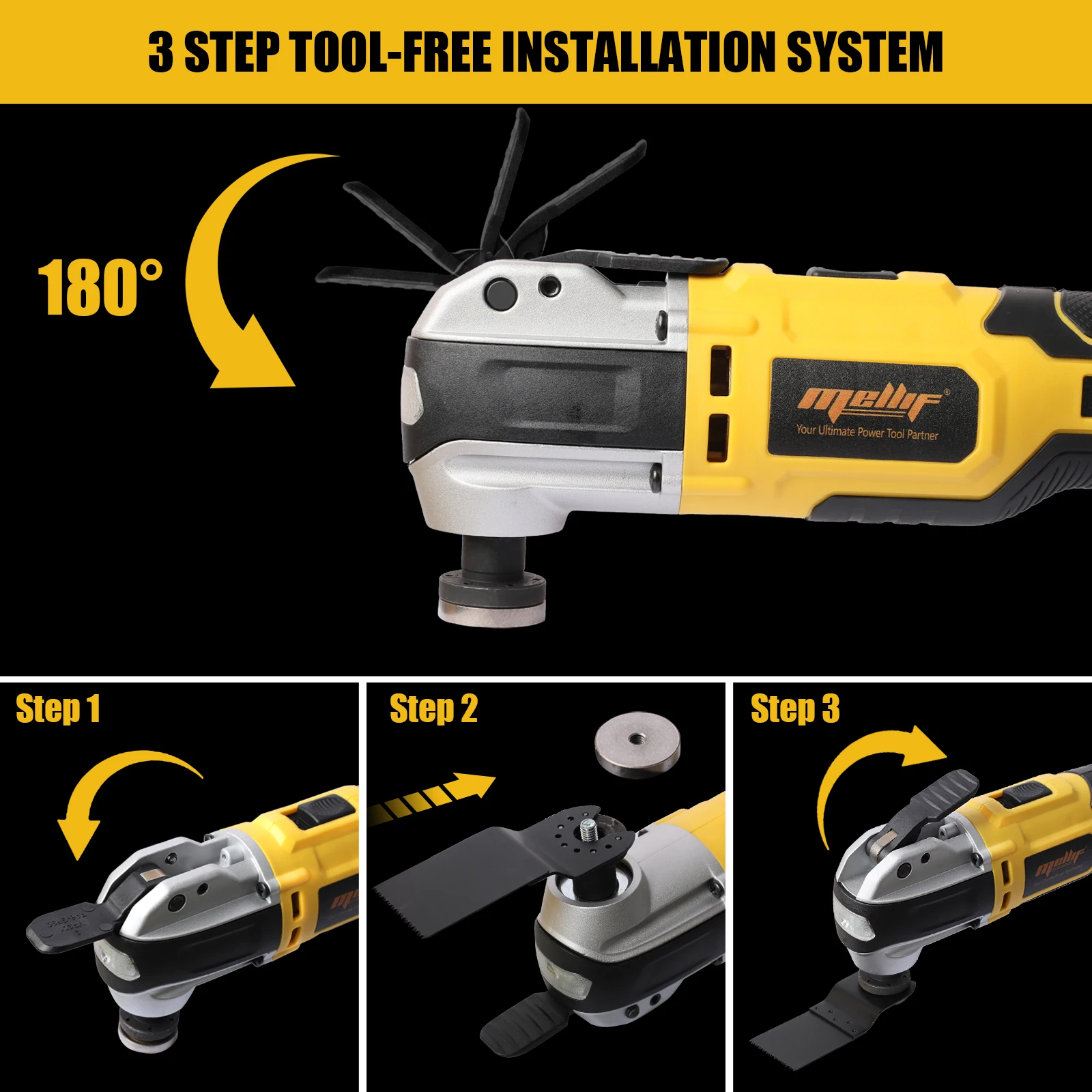 Cordless Oscillating Tool for Dewalt 18V 20V Max Battery Handheld Oscillating Saw for Scraping, Sanding,Cutting Wood(No Battery)