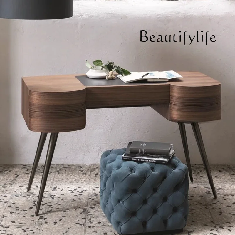 

X40 Italian Minimalist Desk Nordic Solid Wood Writing Desk Dresser Modern Light Luxury Computer Desk