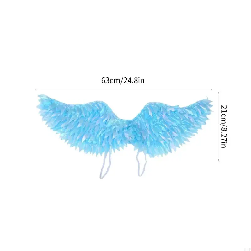 요정 날개를위한 요정 여자 여자 요정 나비 날개 반짝이 천사 날개, 할로윈 드레싱 파티 호의를위한 요정 의상