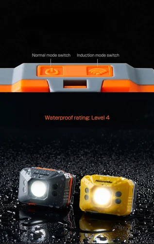 Imagen 2 del producto Naturehike-linterna frontal con carga USB para pesca nocturna, potente linterna para cabeza, impermeable, para exteriores, Camping, portátil, con Sensor LED