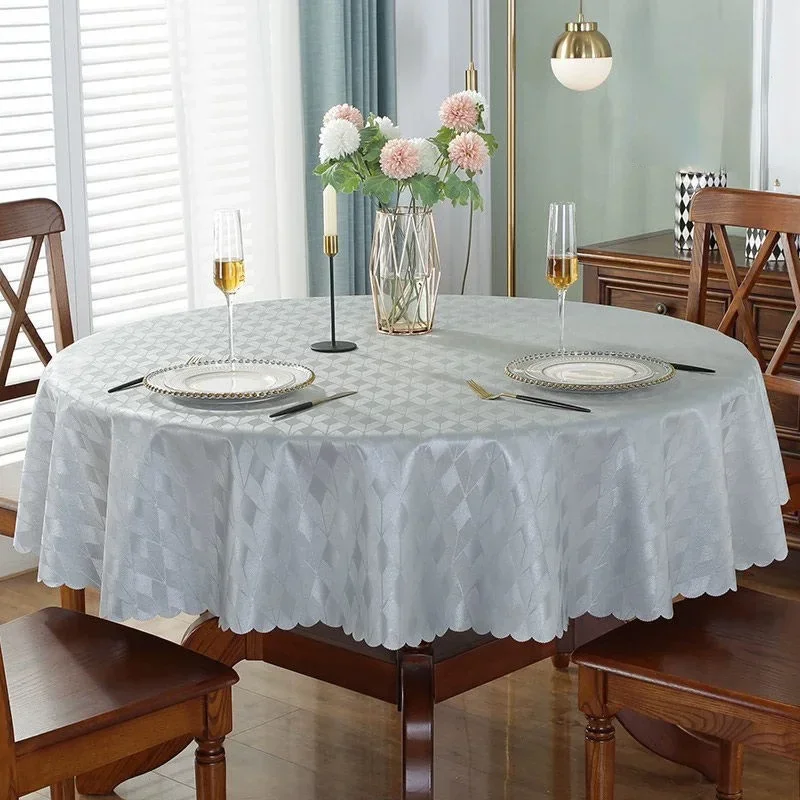 Printed Round Table Cloth, Dining Table Cloth, Waterproof, Home Party Decoration, Oilproof, Luxury, Europe Style, 160cm