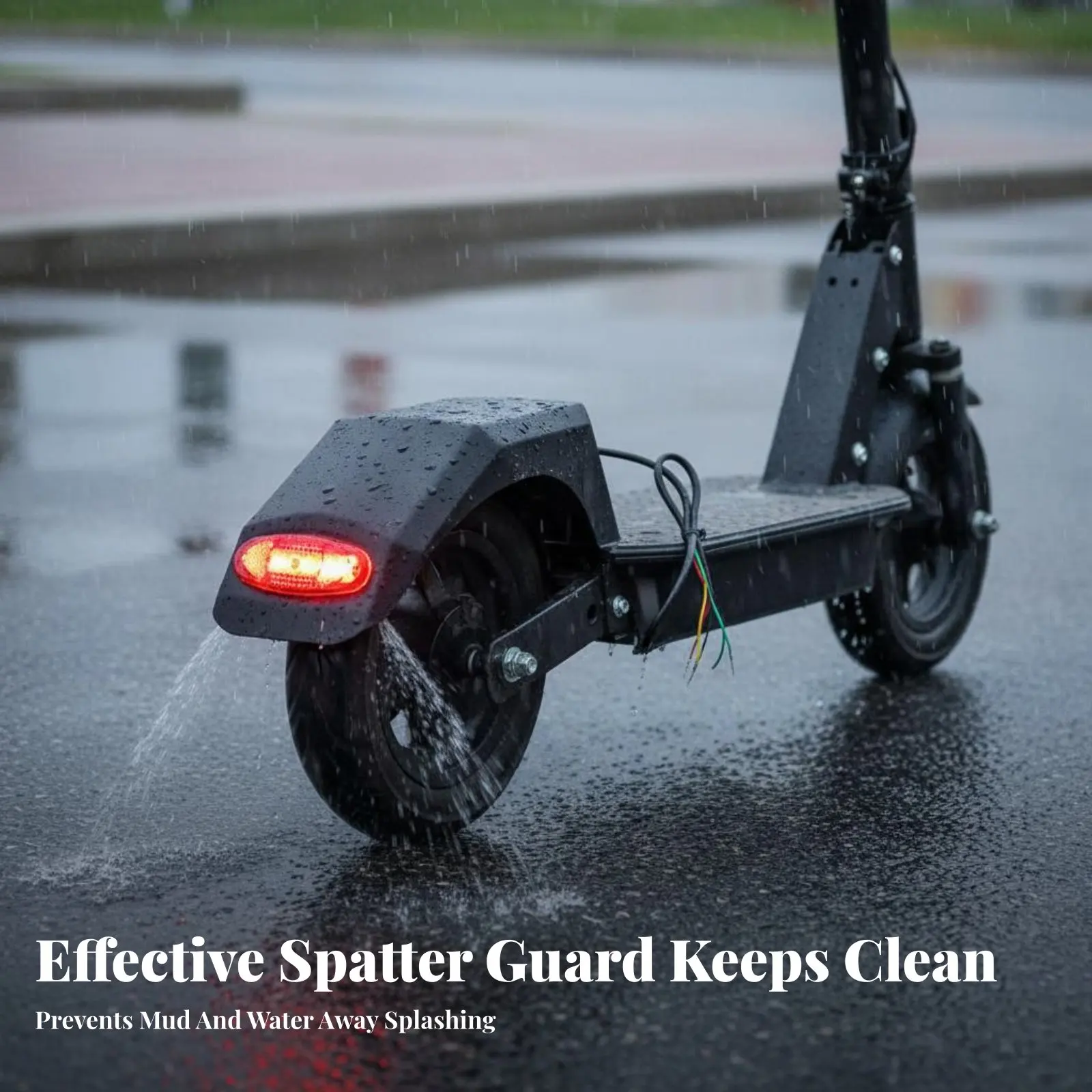 

Electric Scooter Rear Mudguard Easy Installation Folding Scooter Rear Mudguard Replacement Part High Strength Vehicle Accessory