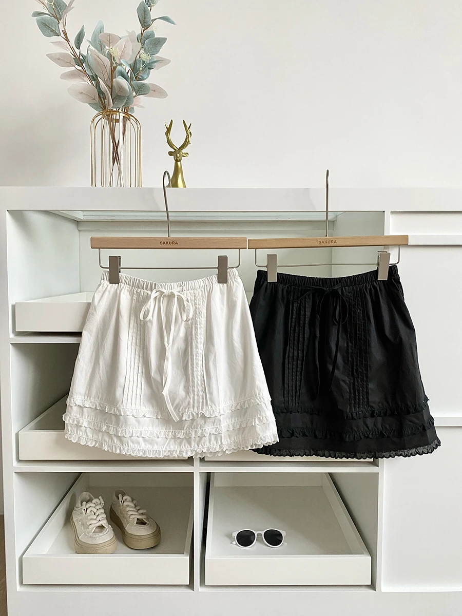 

Новинка лета 2025: Корейский дизайн, женская балетная юбка-трапеция Slim Fit с высокой талией, однотонная, из полиэфирного волокна