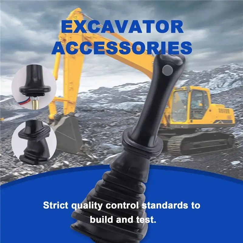 [NEW!A08R】 3 Buttons Excavator Joystick Assy Handle Gears With Dust Cover For Daewoo Doosan DH DX150 215 225 300 370-9C
