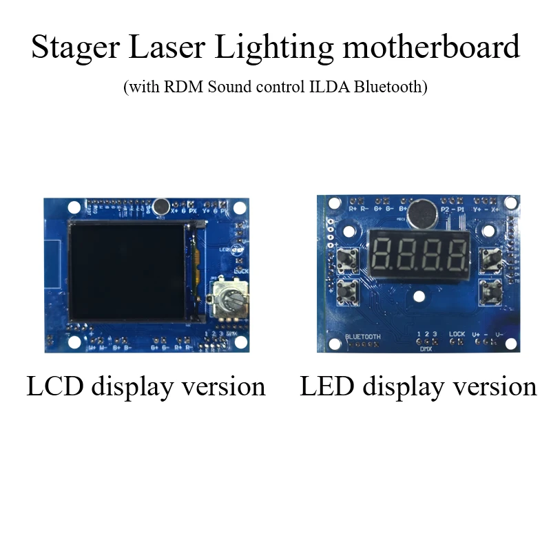 1W 2W 3W 5W 10W Stager laser lighting LCD/LED motherboard with RDM ILAD Bluetooth Sound control function