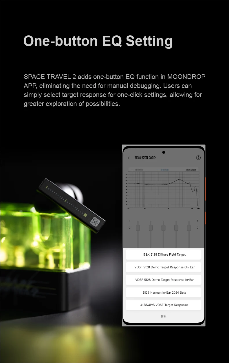MOONDROP Space Travel 2 HiFi Noise-Cancelling TWS kabelloser Kopfhörer Bluetooth 6.0 ANC Low-Latency-Game-Modus SBC/AAC – Detail 11
