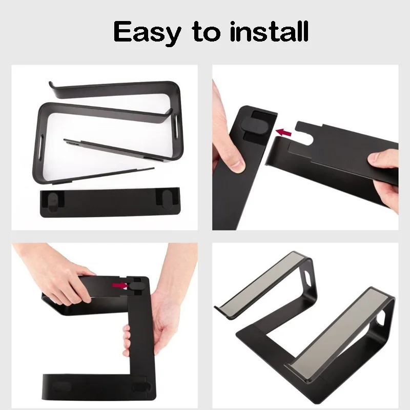 Laptop Stand Ergonomic Aluminum Laptop Mount Computer Stand Detachable Laptop Riser Notebook Holder Stand Computer Accessories