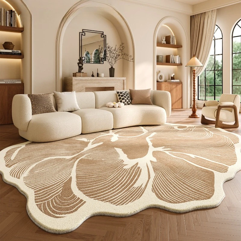 Modern Style Bedroom Decor Line Carpet Irregular Shape Carpets for Living Room Fluffy Soft Lounge Floor Mat Home Thick Plush Rug