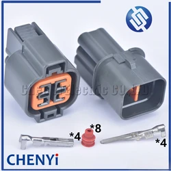 4 Pin auto waterproof connectors PB625-04127 PB621-04120 male female wiring connector adapter wire docking plug For Mitsubishi