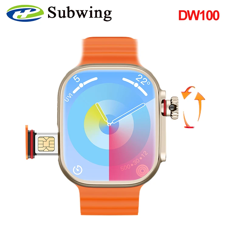 

DW100 Smart Watch Cellular Card Eurasia Version AMOLED Wifi 4G Network Men Photo Album 32GB ROM +3G RAM Bluetooth Call 2024