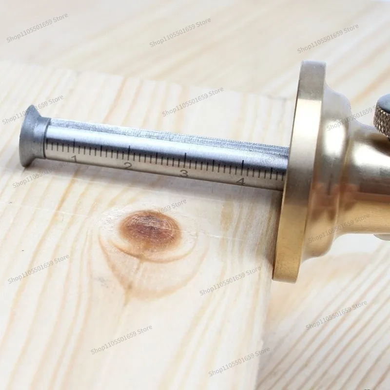 For Woodworking  Aluminum Alloy Scriber 0.1mm High-precision Scale Solid Woodworking Wooden Marking Tool