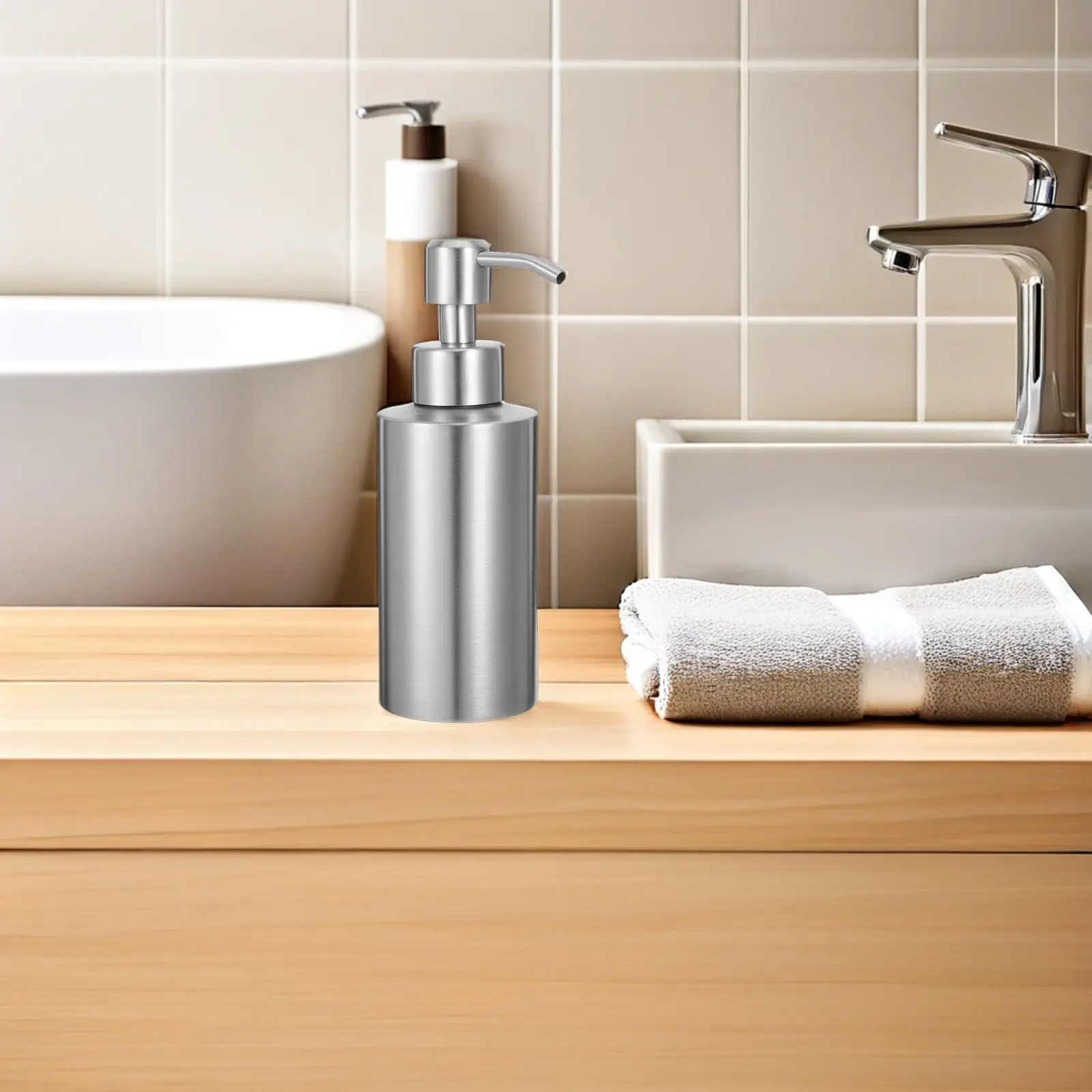 dispensador-de-locao-em-aco-inoxidavel-550ml-prata-com-design-moderno-e-elegante-resistente-a-ferrugem-para-casa-bar-banheiro-sabonete-e-gel-de-banho