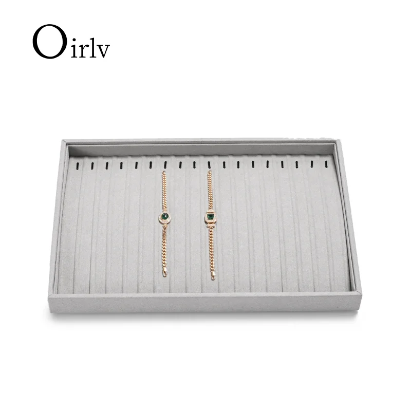 

Oirlv Stylish Bracelet Display Tray: Premium Velvet Base, Versatile Jewelry Organization for Bracelet Storage & Showcase Jeweler