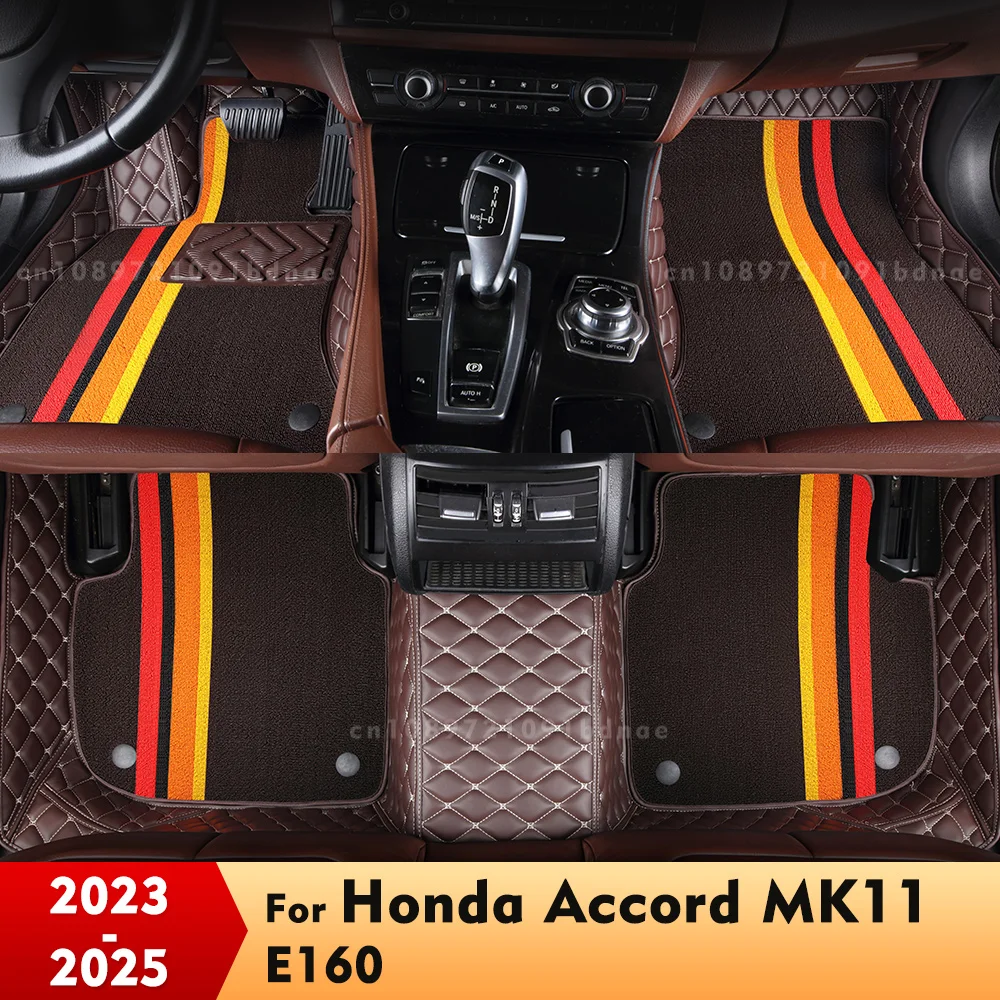 

For Honda Accord （11th GEN.） 2023 2024 Double Layer Car Floor Mats Custom Auto Foot Pads Carpet Cover Interior Accessories
