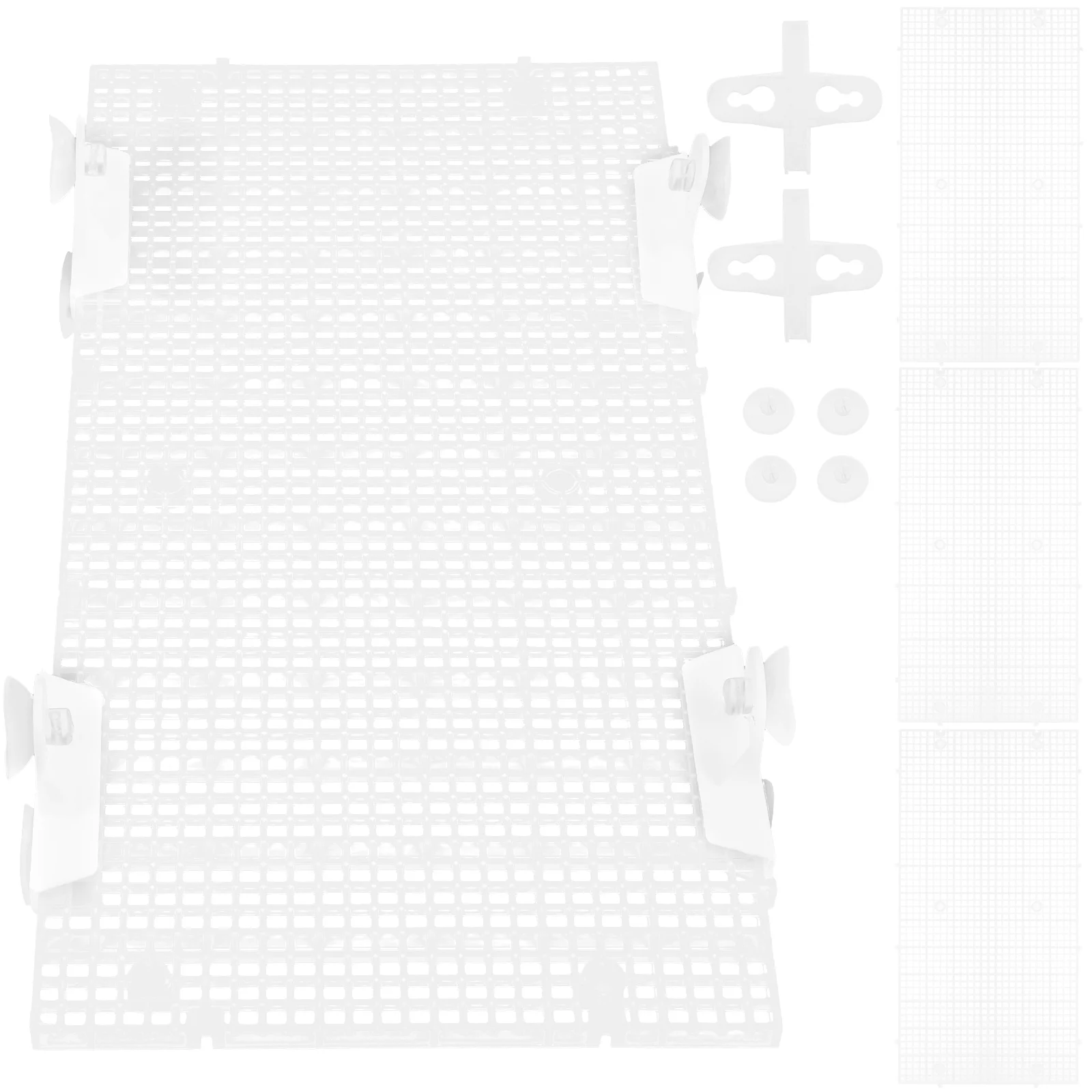 

Fish Tank Divider Aquarium Grid Bottom Isolation Plastic Tray Separator for Betta Reptiles Easy Cut Install Lightweight Reliable