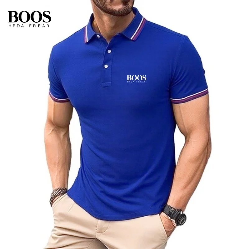 

Summer men's high-quality short sleeved polo shirt new fashionable, casual, breathable and comfortable top