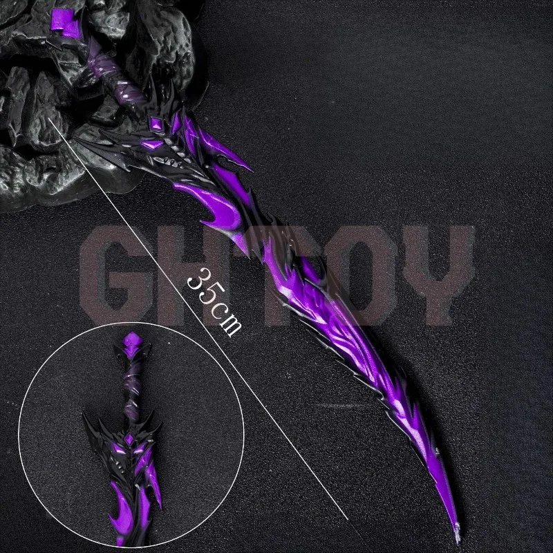 35 سنتيمتر/13.78in لعبة للسلام لعبة الأسلحة الطرفية نموذج عرض سطح المكتب الحلي جمع هدية عيد ميلاد لفتاة ألعاب أولادي