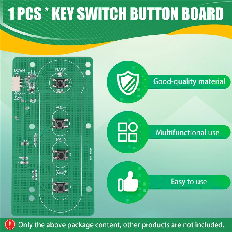L52A-Tastatur Schlüssel Schalter Taste Bord 1 Stücke Neue Für Partybox100 Party Box 100 Power Licht Spielen Stecker