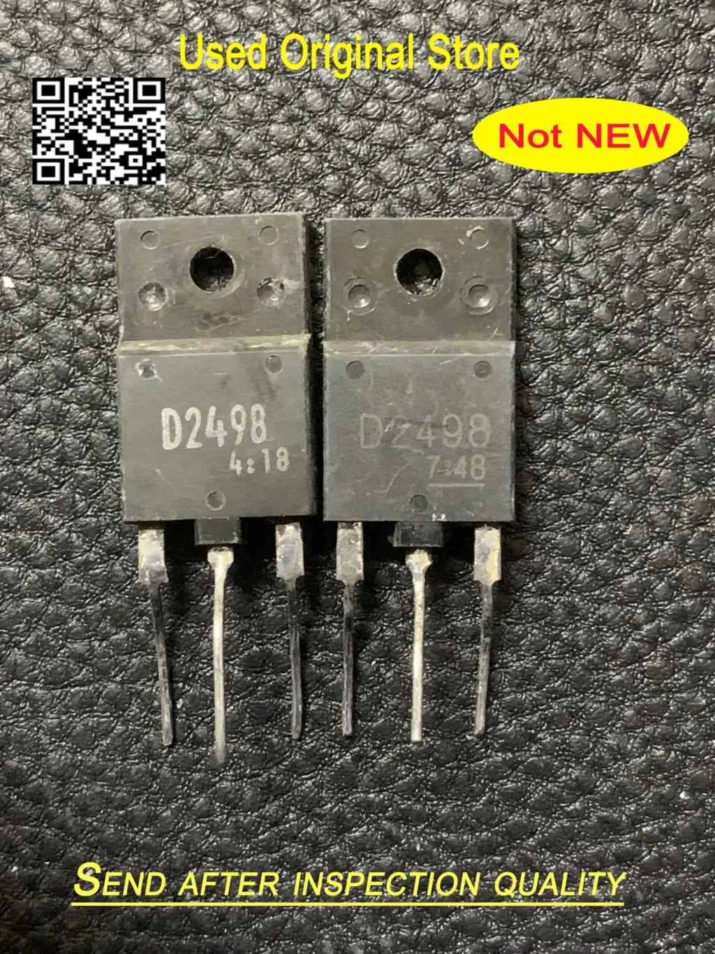 Used original 10pcs D2253 D1555 D1556 D1557 D1547 D2539 D5040 D5032 D5038 D5287 D2498 D1547 D2102 D3402 D1710C 2SD2499 TO-3PF