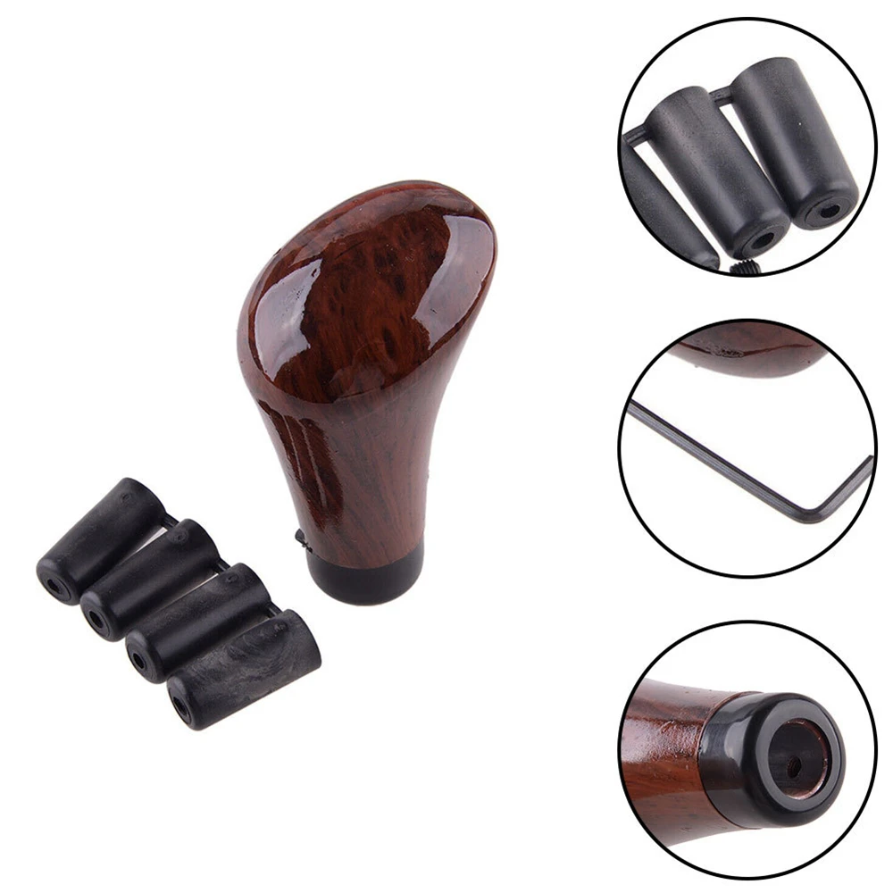 Universal Wood Grain Look Car Gear Head Manual Gear Shift Knob Shift Shifter