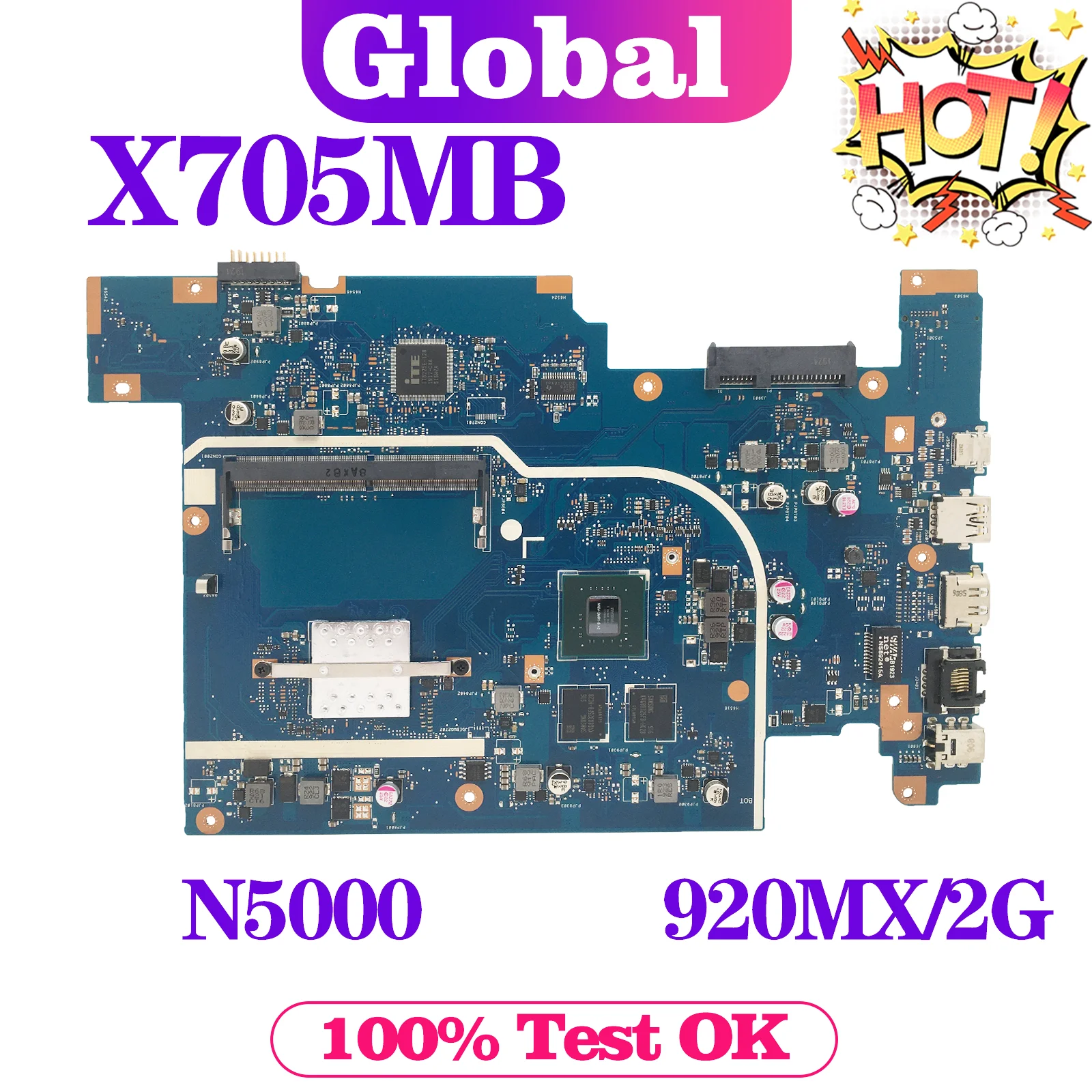 

KEFU Mainboard For ASUS X705MB X705MA F705MA F705MB A705MB A705MA X705M Laptop Motherboard N4100/N4000 N5000 UMA/2G DDR4