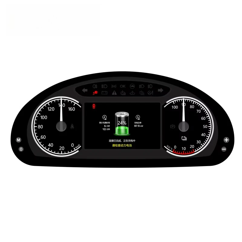 Rawsun Full LCD Display Auto Dashboard 3D Dynamic RDB232 Instrument Panel 5 CAN Communication Car Digital Dashboard