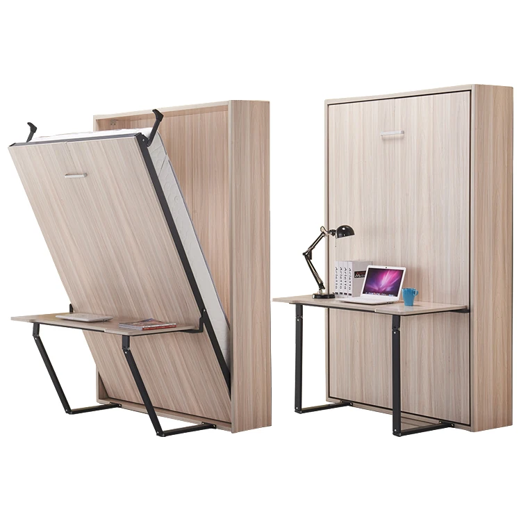 

Space Saving Murphy Bed Mechanism Manual Vertical Folding Hiding Wall Bed Mechanism With Auto Bed Legs Desk Leg