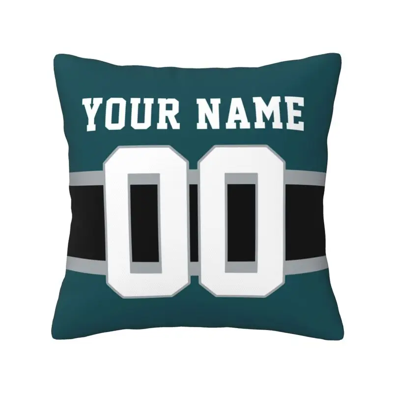 Custom Philadelphia Name & Number Football Personalized Pillowcase, Football Gifts for Football Fan Son Grandson Friend Coworker