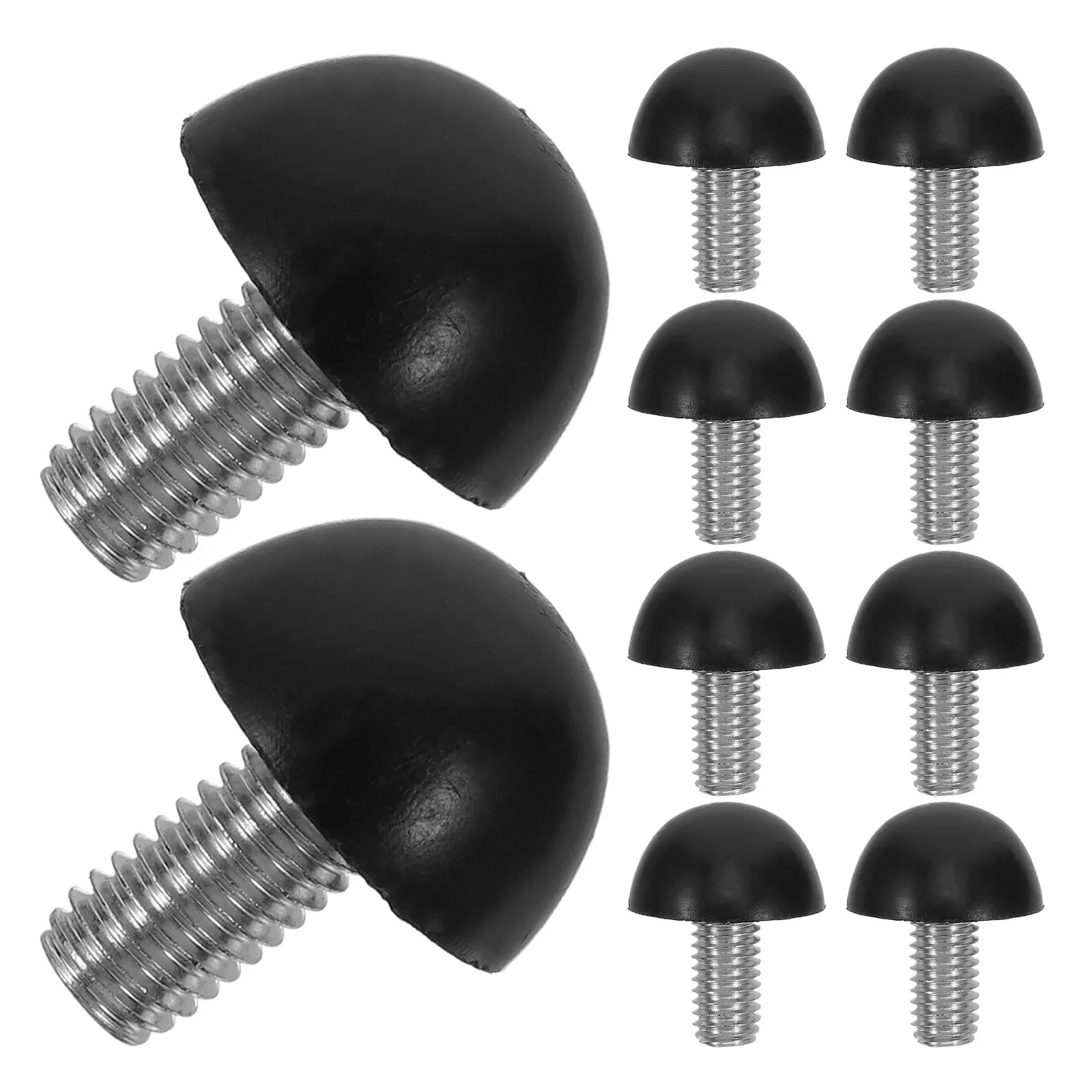 48Pcs Adjustable Table Leg Levelers M8x15mm Hemispherical Threaded Leveling Feet for Desk Chair Cabinet Floor Leveler Noise
