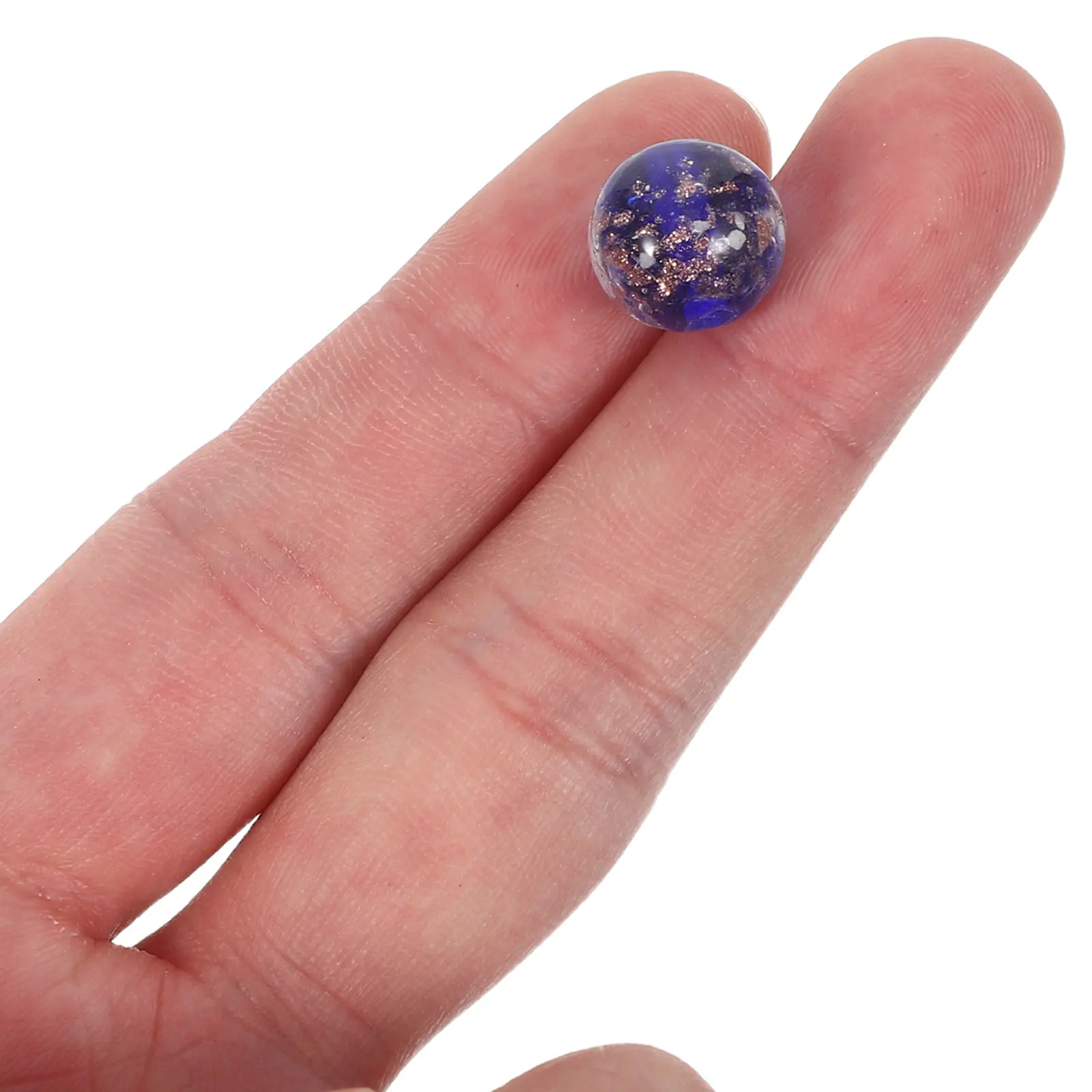 

20Pcs Night Glow Glass Beads Bright Colors Mixed Patterns DIY Jewelry Making Round Beads Loose Beading Kits Charms