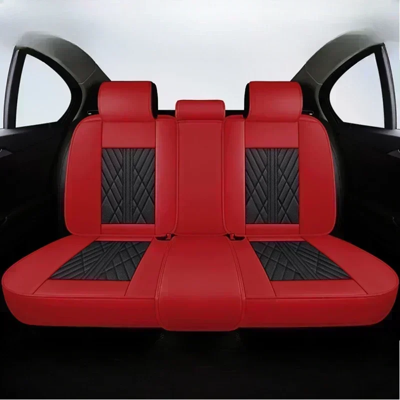 غطاء مقعد السيارة مقاوم للماء من الجلد الصناعي المقاوم للاهتراء، غطاء كامل للصف الأمامي والخلفي 5 مقاعد لسيارة جي إم سي كانيون