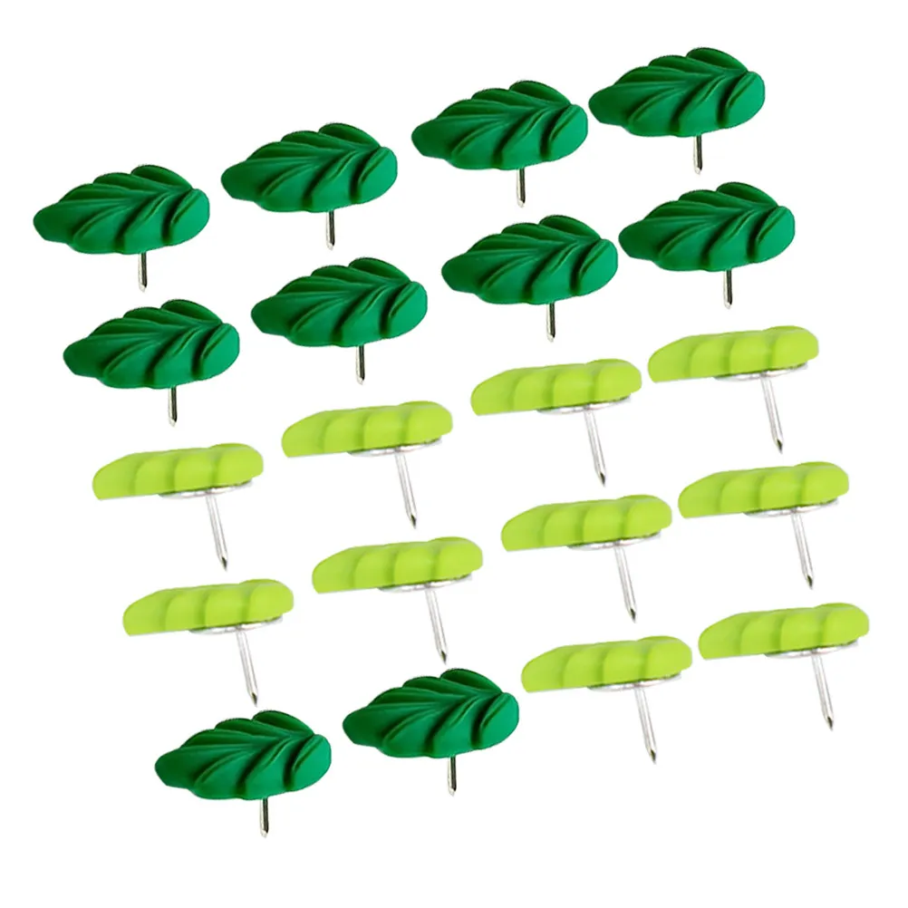20Pcs Realistic Leaf Resin Push Pins Cute Decorative Thumb Tacks for Cork Board Bulletin Wall Office Home School Aesthetic
