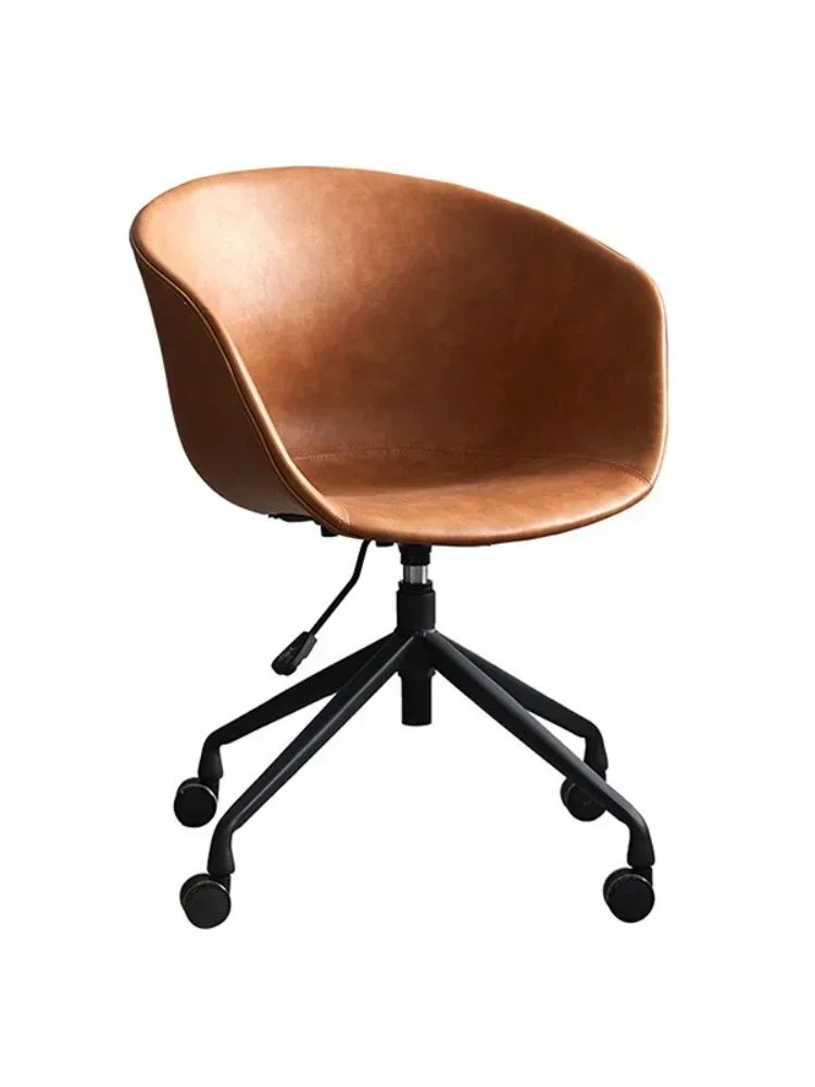 Silla de juegos para el hogar con elevación giratoria de lujo, luz nórdica, silla de ordenador, escritorio de estudio de lujo ligero