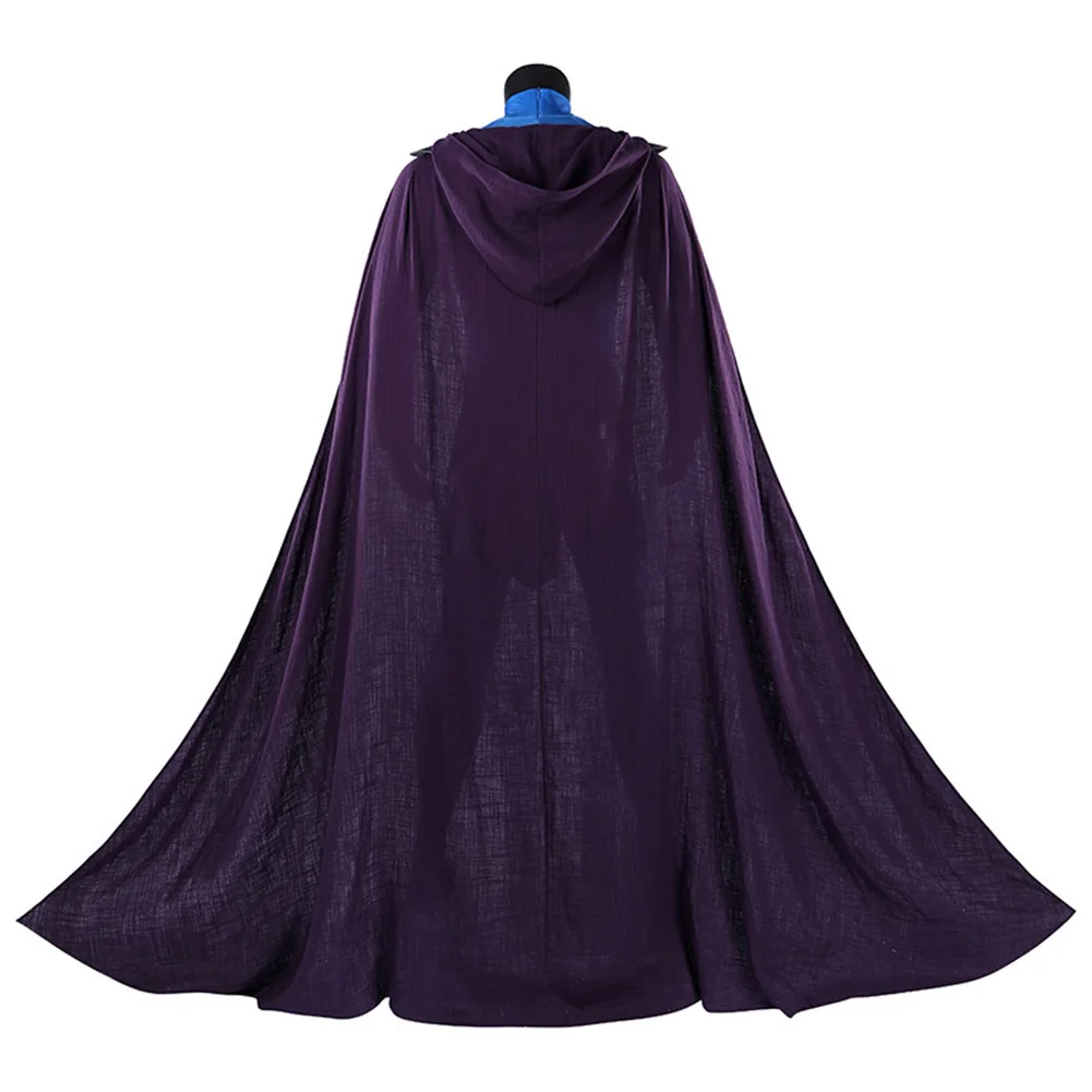 Fantasia Man Skeletor Cosplay Costume Movie He Disguise Clothing Skeleton King Jumpsuit Cloak Set Halloween Carnival Party Suit view 3
