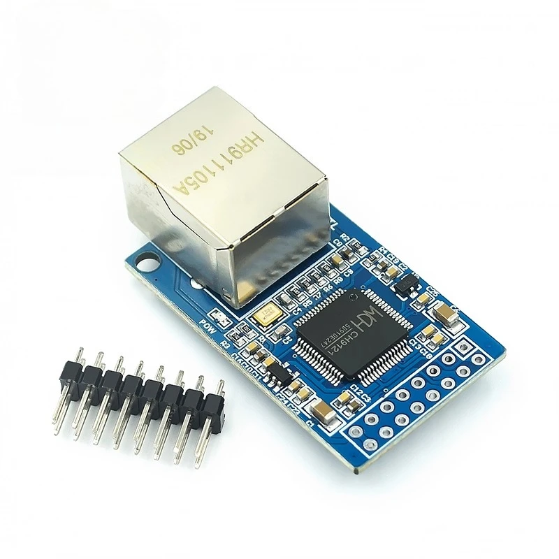 2PCS Serial to Ethernet Module Serial Server Microcontroller Networking Module CH9121 Module