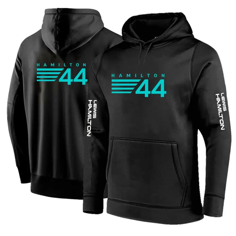 F1 Driver Hoodie for Men Solid Hoodie Casual Comfort High Quality Sweatshirt Fleece Lewis Hamilton Digital 44 Hoodie Autumn